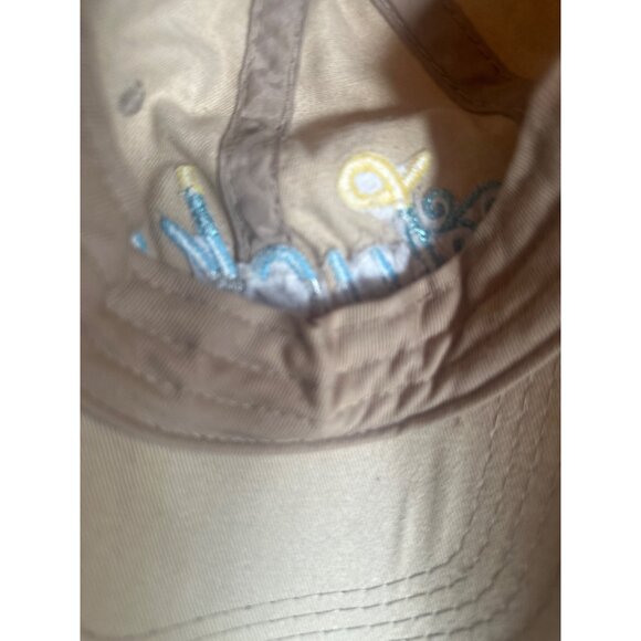 Lucky Embroidered Tan Baseball Cap Adjustable Strap  By KBETHOS One Size - Picture 6 of 6